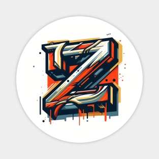 Letter Z design graffity style Magnet